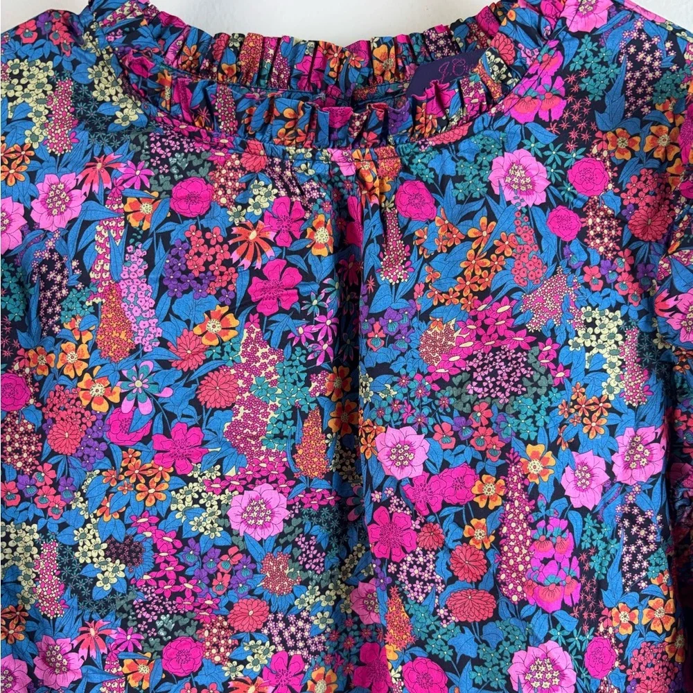 J Crew Small Flutter-sleeve top in Liberty of London Floral Ciara print blouse - Picture 5 of 13